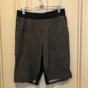 Men's Lululemon Gray Athletic Shorts - Size M. 11”